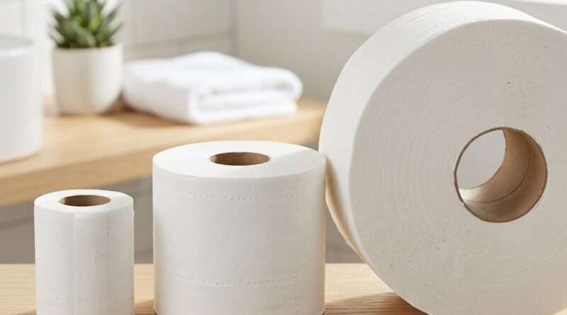 Tamanho do papel higiênico